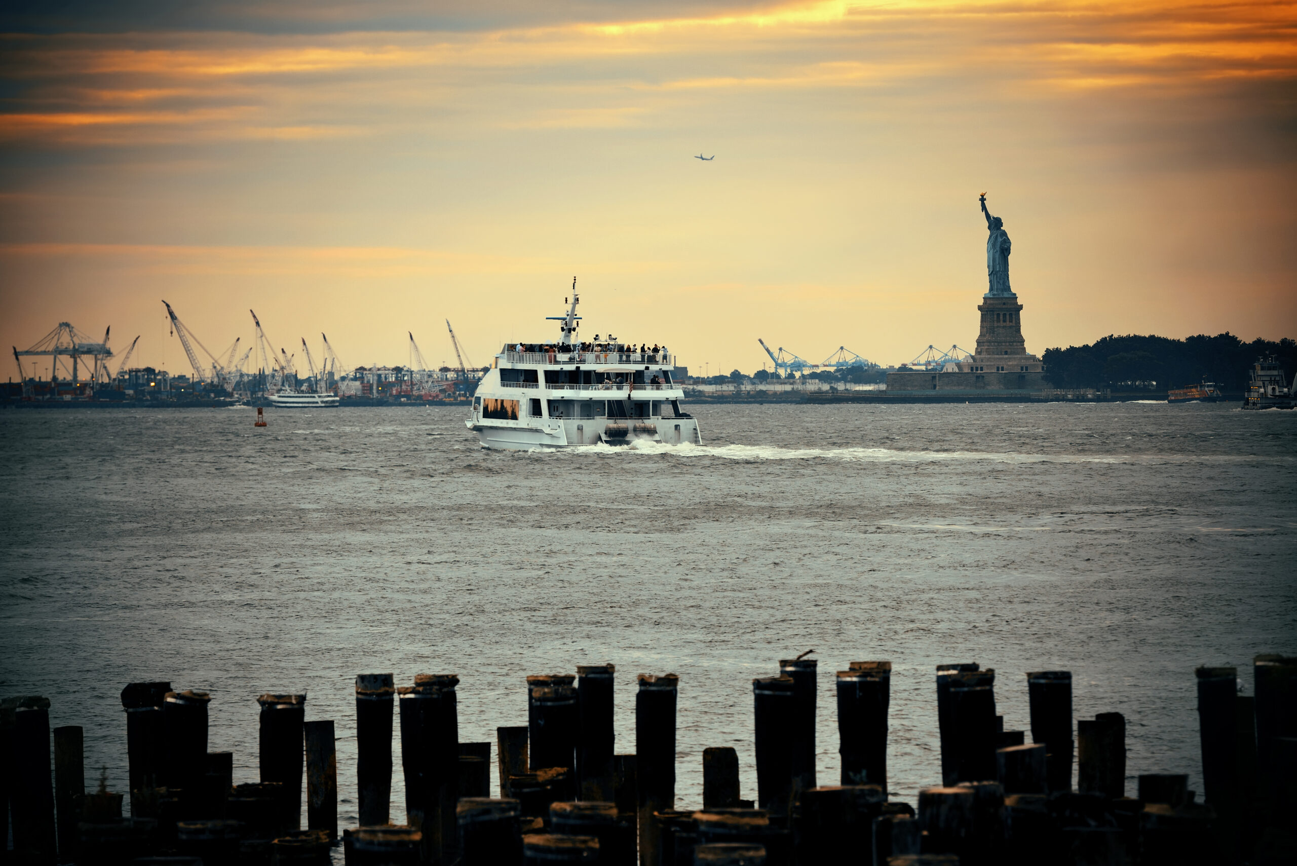 Statue of Liberty in New York City harbor