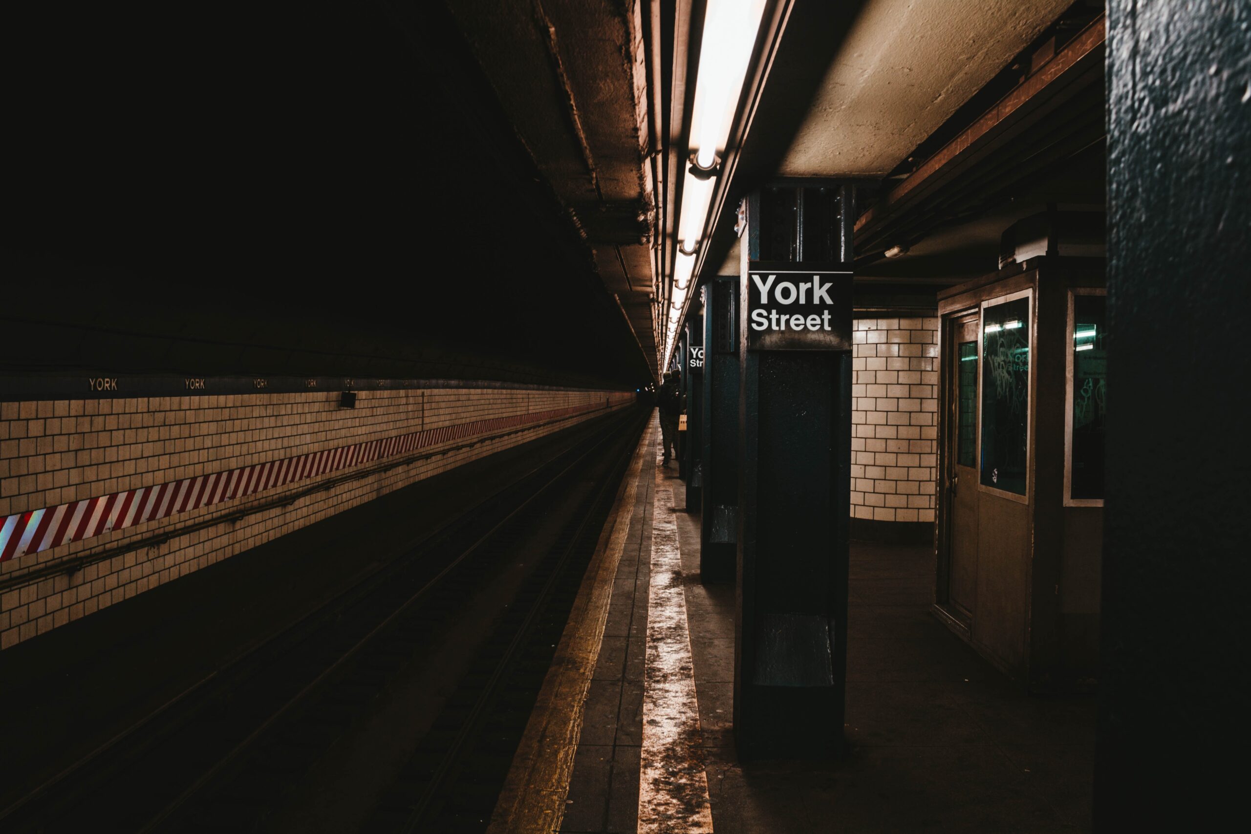 New York City subway station platform